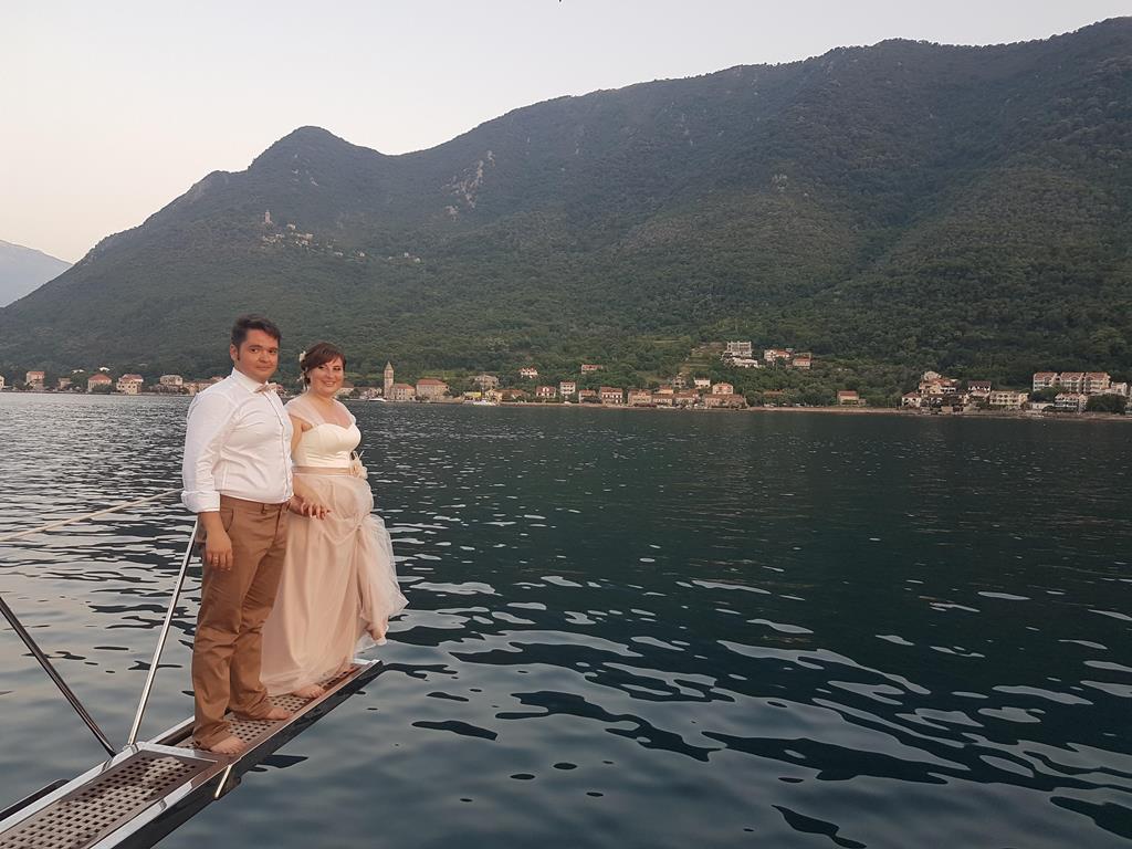 свадьба на яхте в Черногории