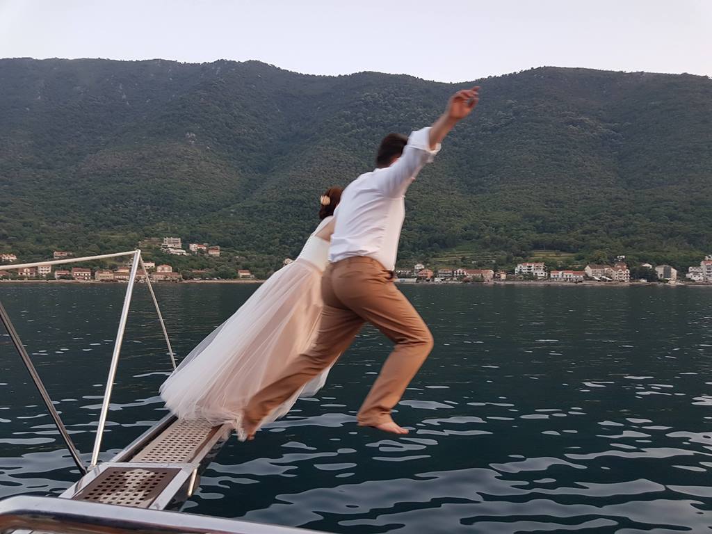 свадьба на яхте в Черногории