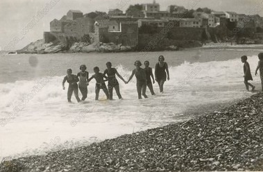 старые фотографии острова Святой Стефан в Черногории