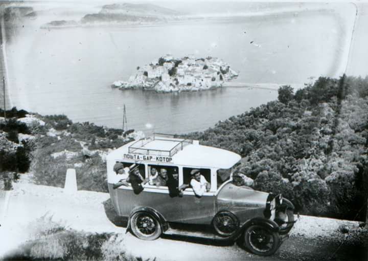 старые фотографии острова Святой Стефан в Черногории 2